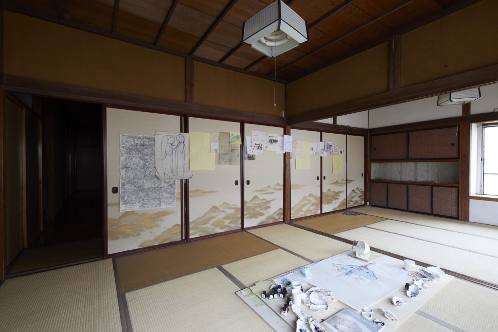 Installation view of Chopin Op. 97, Tam Ochiai, 2019, Tetsuo's Garage, Nikko Japan